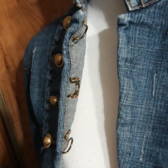 Vintage my heart candies distressed jean jacket - Picture 2 of 7